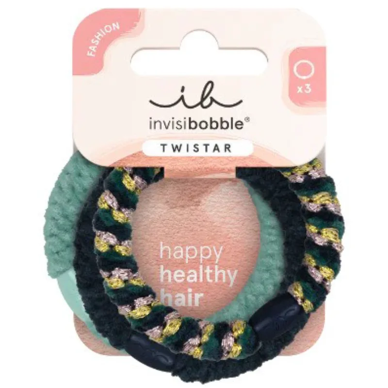 Invisibobble Twistar Blue Balance Λαστιχάκια Μαλλιών για Λεπτά έως Κανονικά Μαλλιά για Κράτημα με Λιγότερα Σημάδια, Πόνο & Φθορά 3 Τεμάχια