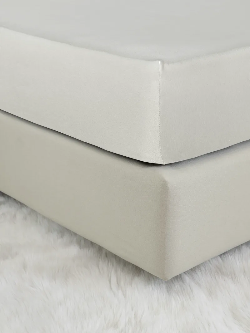 Σεντόνι Jersey Μονό με Λάστιχο Nima Tender Oat Μπεζ 100x200+40