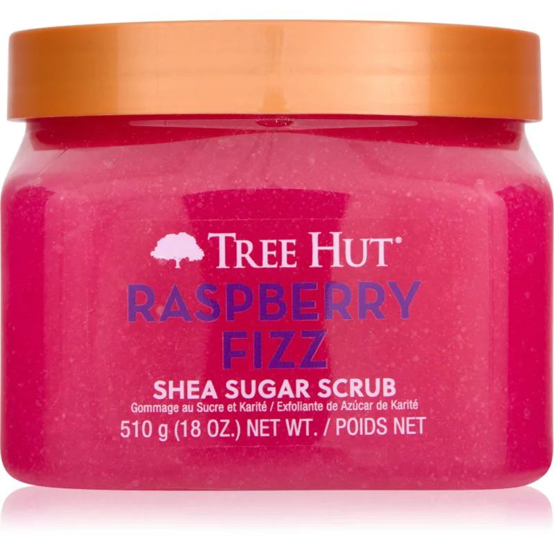 Tree Hut Shea Sugar Scrub Raspberry Fizz Απολεπιστικό ζάχαρης με βούτυρο καριτέ 510 γρ