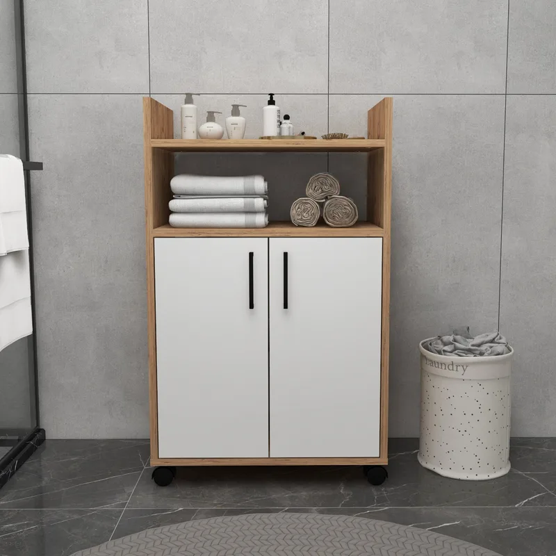 Ντουλάπι Πολλαπλών Χρήσεων Tiraks - Atlantic Pine, White 550Arn2423 (60x97,3x35)