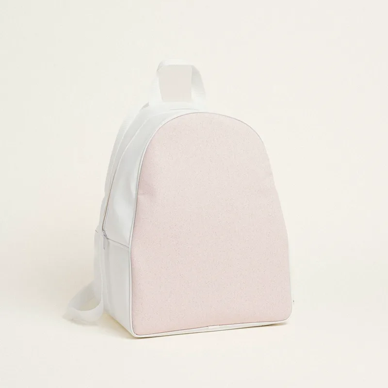Beauty Home BACKPACK 43x35x23cm ΡΟΖ ΧΡΥΣΟ LUREX