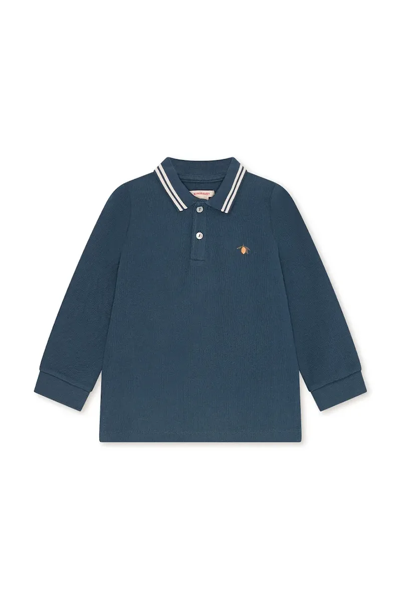 Παιδικό βαμβακερό μακρυμάνικο Konges Sløjd FLORIAN LS POLO GOTS
