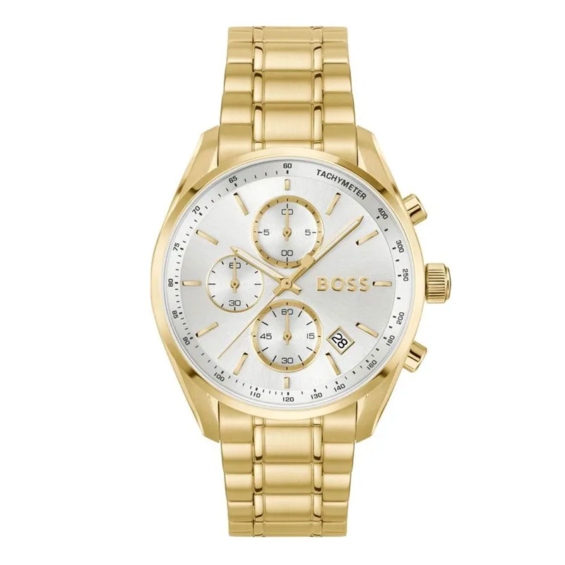 BOSS Grand Prix Χρυσό Tone Stainless Steel Bracelet 1514261