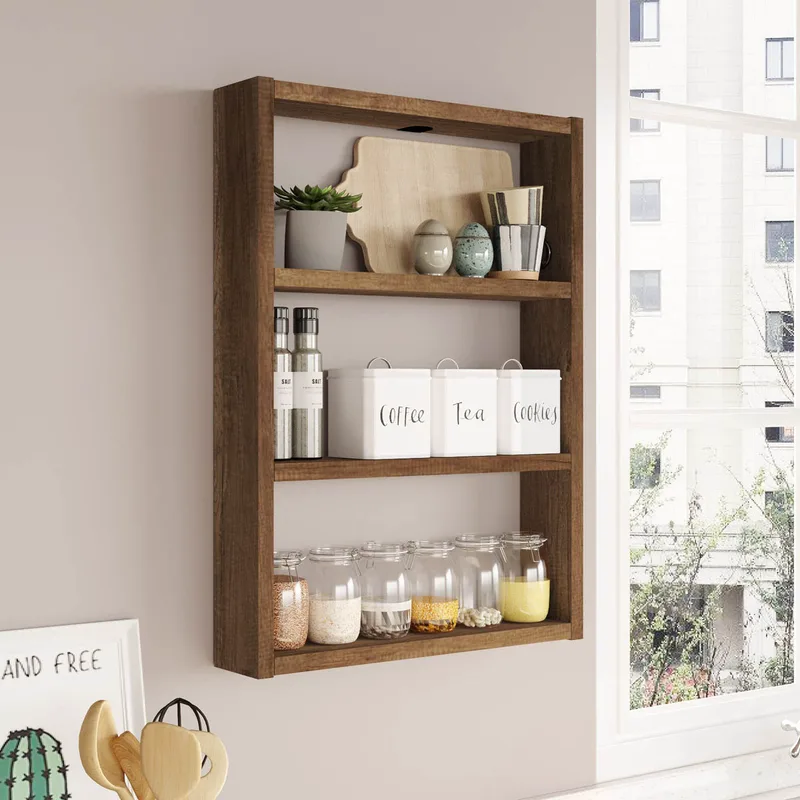 Ραφιέρα Οργάνωσης Κουζίνας (43.2x9x60) A-G 956LCS2726 Walnut