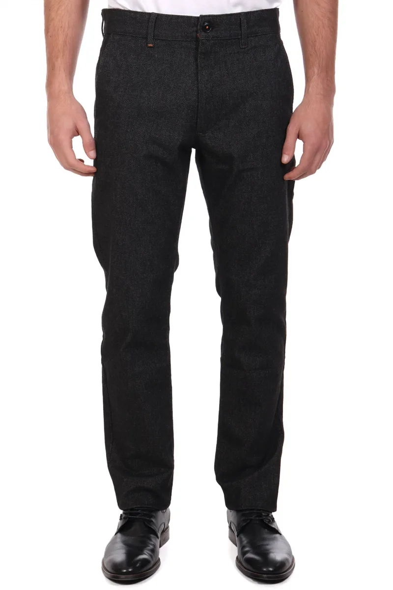 BOSS CASUAL ΠΑΝΤΕΛΟΝΙ CHINO SLIM FIT CHINO SLIM ΑΝΘΡΑΚΙ