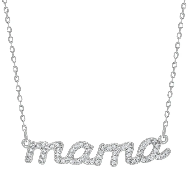 Κολιέ mama από Ασήμι KL3214