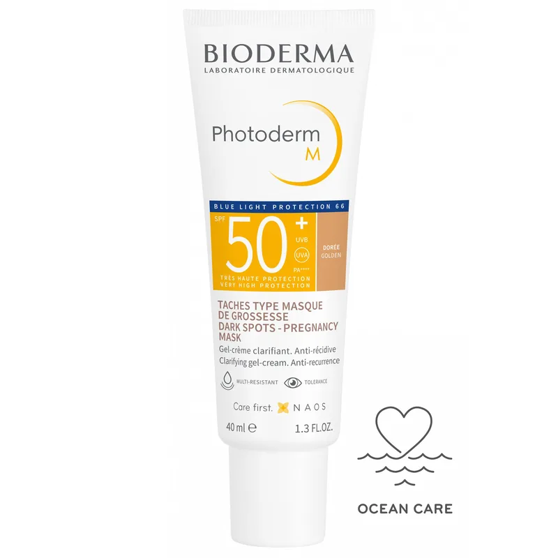 Bioderma Photoderm M Spf50+ Tinted Anti-Recurrence Face Gel-Cream Ματ Κρέμα Προσώπου Υψηλής Αντηλιακής Προστασίας με Χρώμα 40ml - Golden