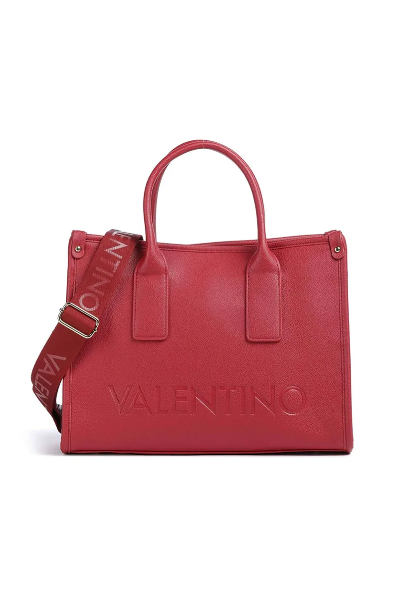 Valentino γυναικεία τσάντα χειρός με ανάγλυφο λογότυπο "Foxy Re" - 73LVBS9EO04/FOX Κόκκινο