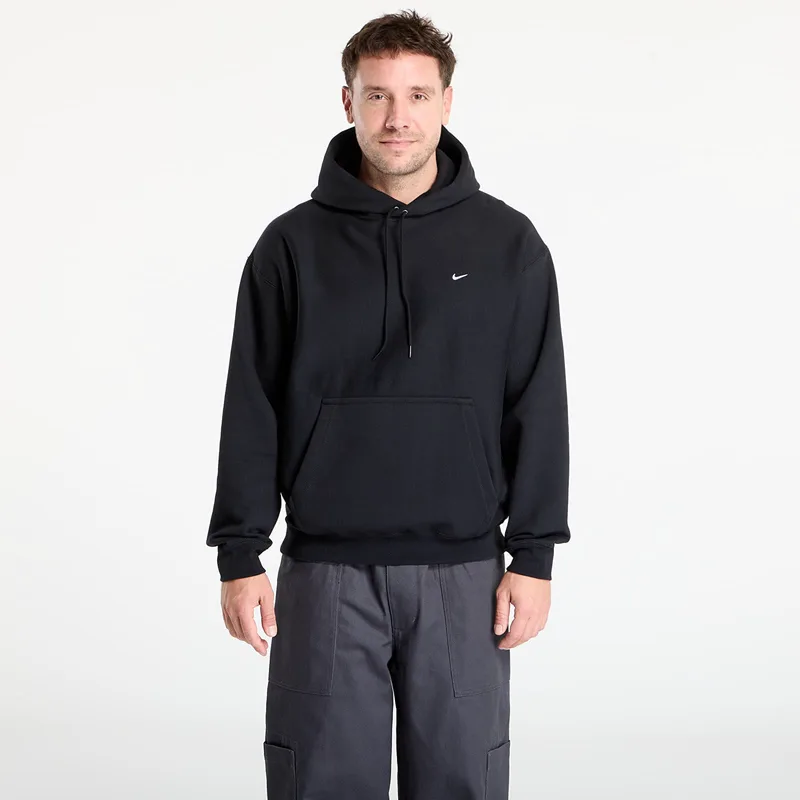 Φούτερ Nike Solo Swoosh Men's Pullover Hoodie Black/ Black/ White L