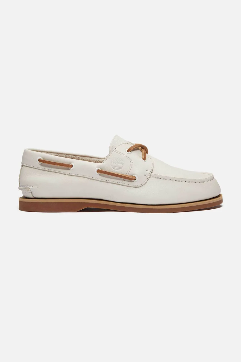 Timberland γυναικεία δερμάτινα boat shoes "Classic" - TB0A2Q9XETD1 Λευκό