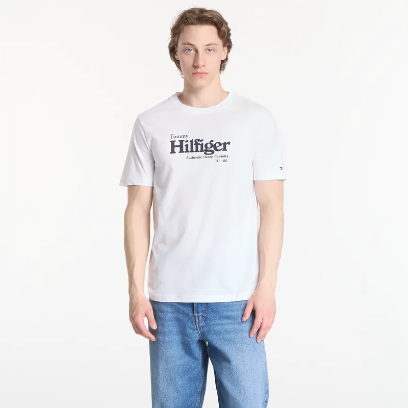 T-shirt Tommy Hilfiger Nautical Chest Graphic Reg Tee White M