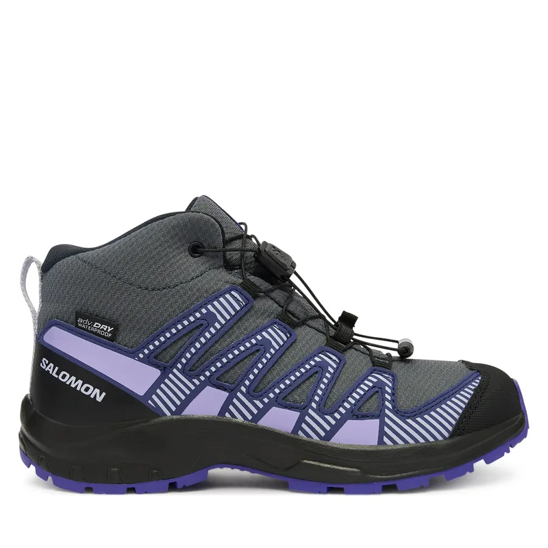 Παπούτσια πεζοπορίας Salomon Xa Pro V8 Mid Waterproof L47857300 Γκρι