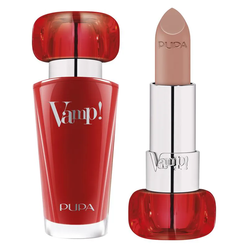 Pupa Vamp Extreme Color Lipstick With Volumizing Treatment 304 - Red Flame (3.5 G)