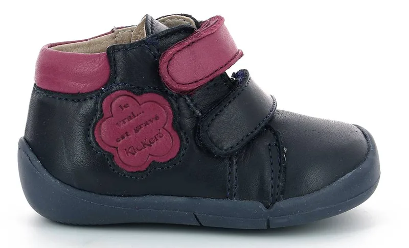 ΜΠΟΤΑΚΙ KICKERS WAKALLA 878480 ΣΚΟΥΡΟ ΜΠΛΕ/ΡΟΖ (EU:19)