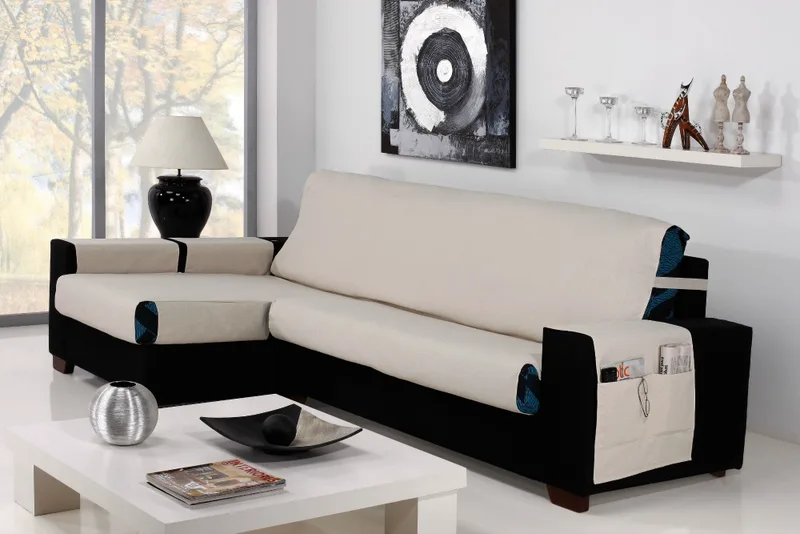 Καλύμματα καναπέ Γωνία Universal Banes-Αριστερη 235cm-Ιβουάρ