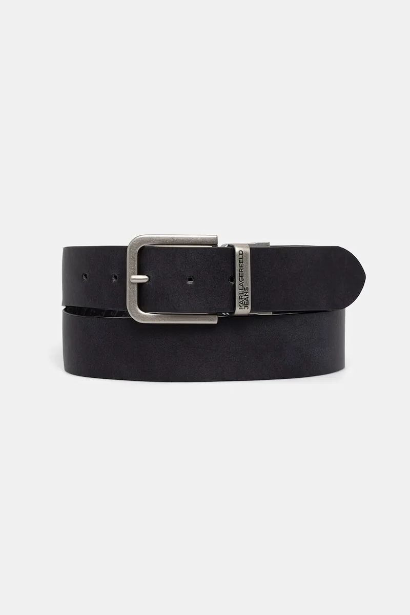 Karl Lagerfeld Jeans ζώνη διπλής όψης ανδρική δερμάτινη