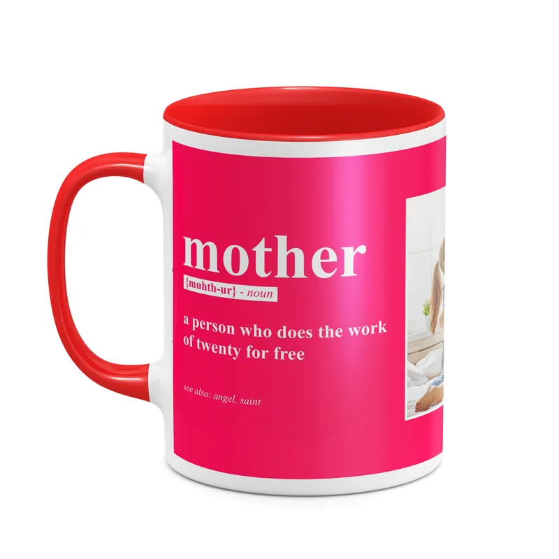 Mother Definition - Κούπα - Κόκκινο - Απλή