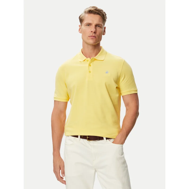 Beverly Hills Polo Club Polo P-SS26M-P42560_BBU Κίτρινο Regular Fit
