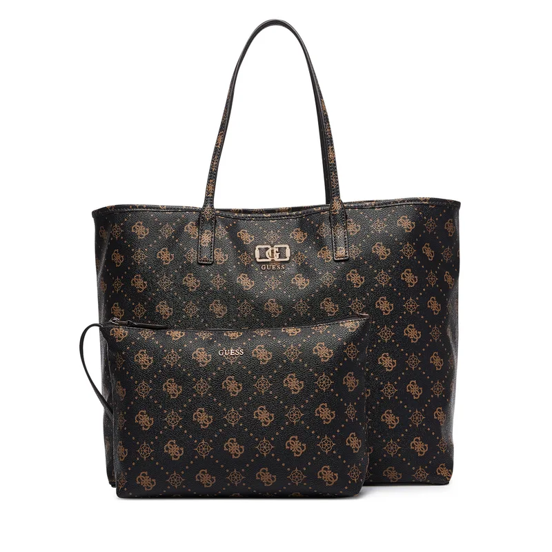 Τσάντα Guess Emelie Logo HWGP99 28240 Καφέ