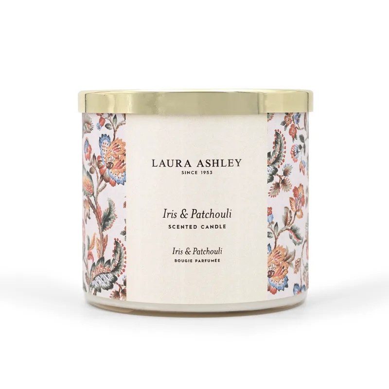 Laura Ashley Αρωματικό Κερί Iris & Patchouli 400gr