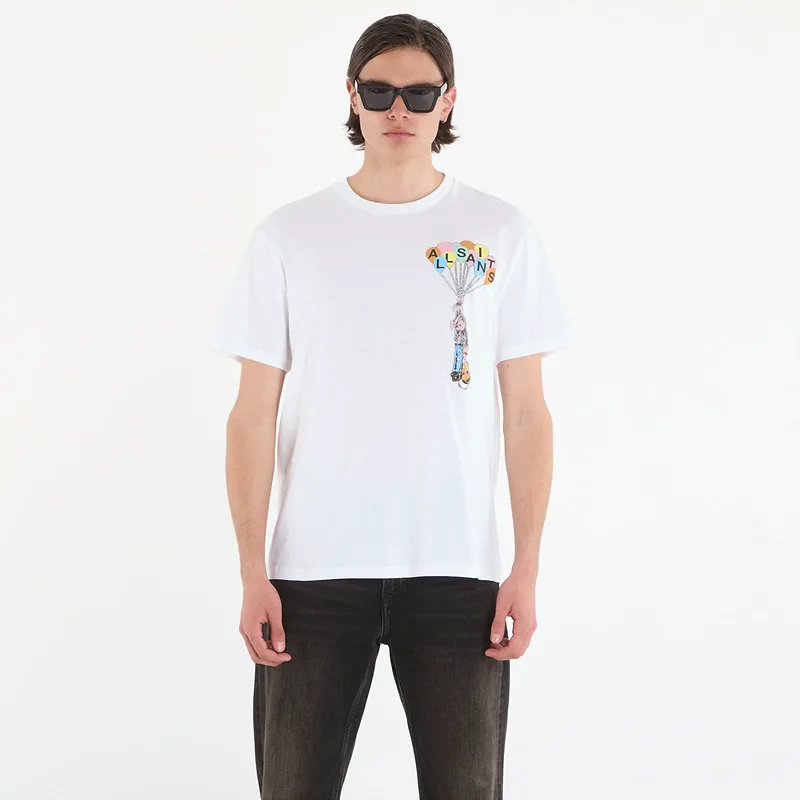 T-shirt AllSaints Lofty Ss Crew T-Shirt Ashen White S