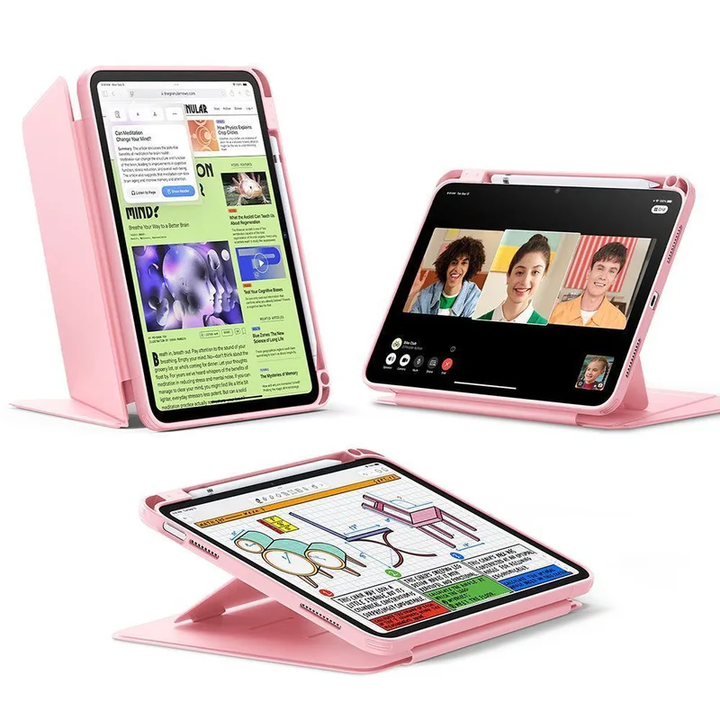 Θήκη ESR Flip Magnetic with Pencil Holder Ροζ iPad 10th/11th