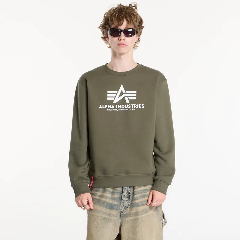 Φούτερ Alpha Industries Basic Hoody Small Logo II Dark Olive M