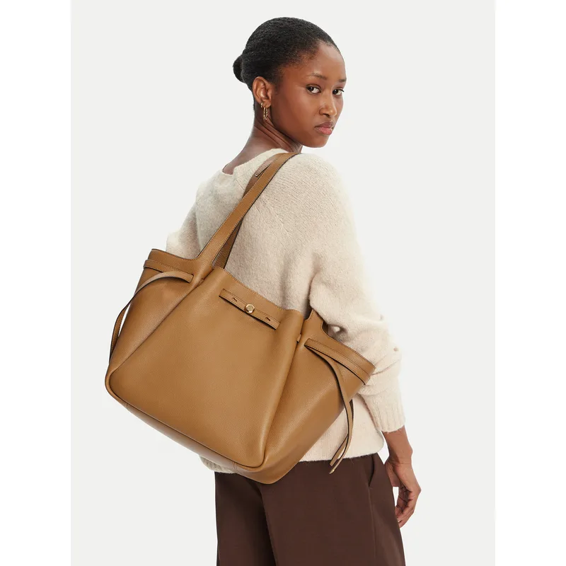 Τσάντα Tory Burch Romy Tote 163388 Καφέ