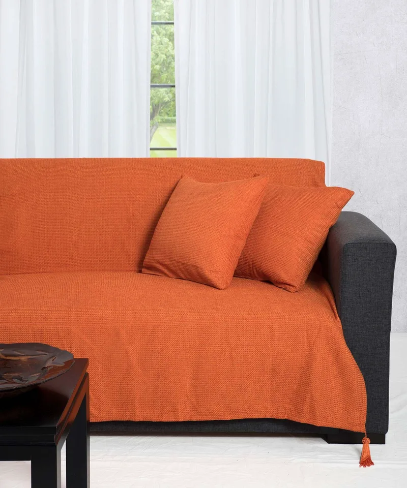 Ριχτάρι Πολυθρόνας Silk Fashion 9925 Πορτοκαλί 180x180