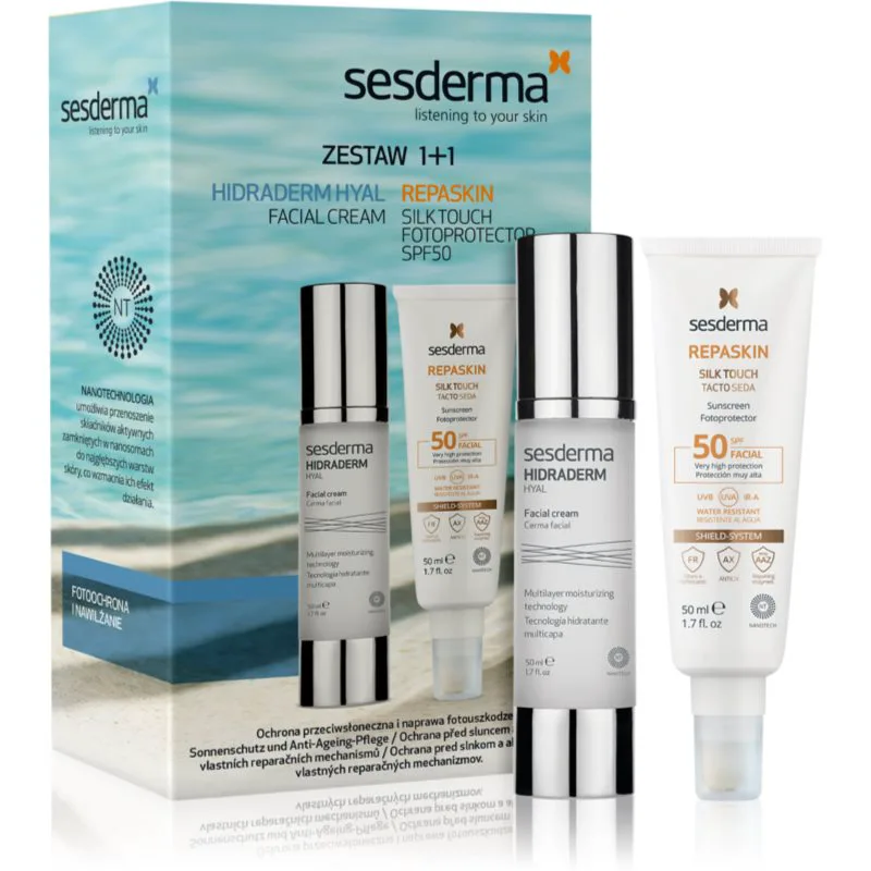 Sesderma Set Hidraderm Hyal+ Repaskin σετ δώρου για ξηρή και ευαίσθητη επιδερμίδα