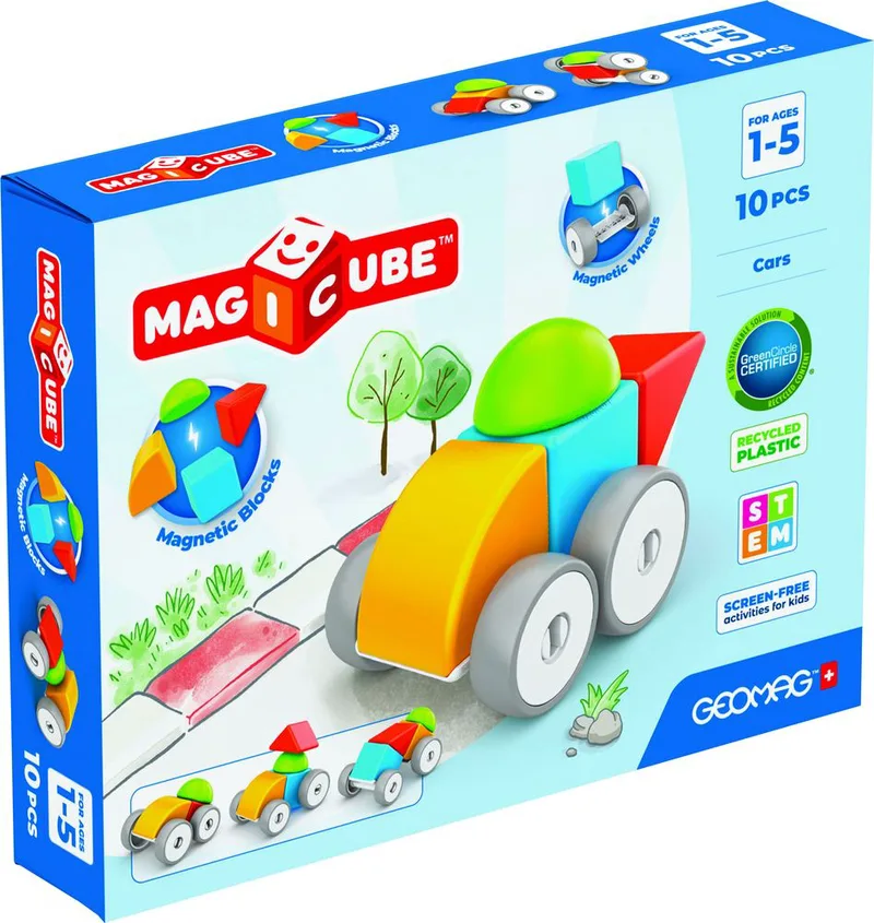 ΜΑΓΝΗΤΙΚΟΙ ΚΥΒΟΙ GEOMAG MAGICUBE MAGNETIC BLOCKS CARS 10