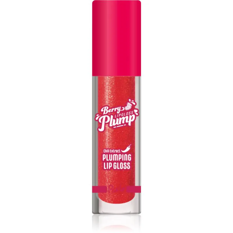 Rude Cosmetics Berry Plump ενυδατικό λιπ γκλος για όγκο απόχρωση Strawberry Kiss 4 γρ