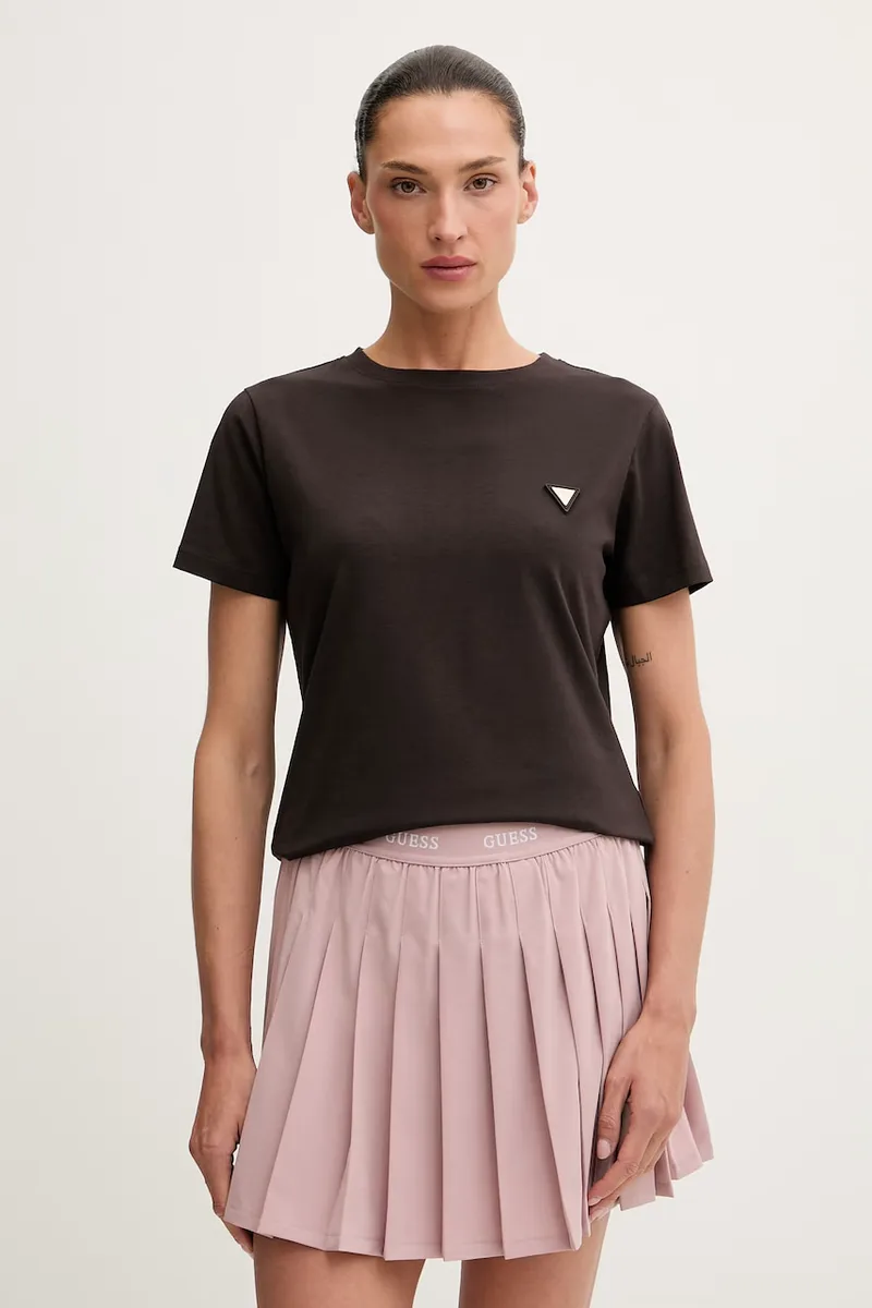 Guess t-shirt γυναικείο βαμβακερό με ελαστάν COLETTE