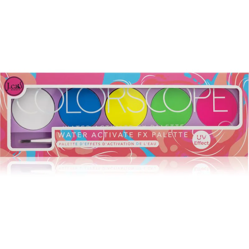 J.Cat Beauty ColorScope Παλέτα για το πρόσωπο με βούρτσα απόχρωση 102 Bright 5 γρ