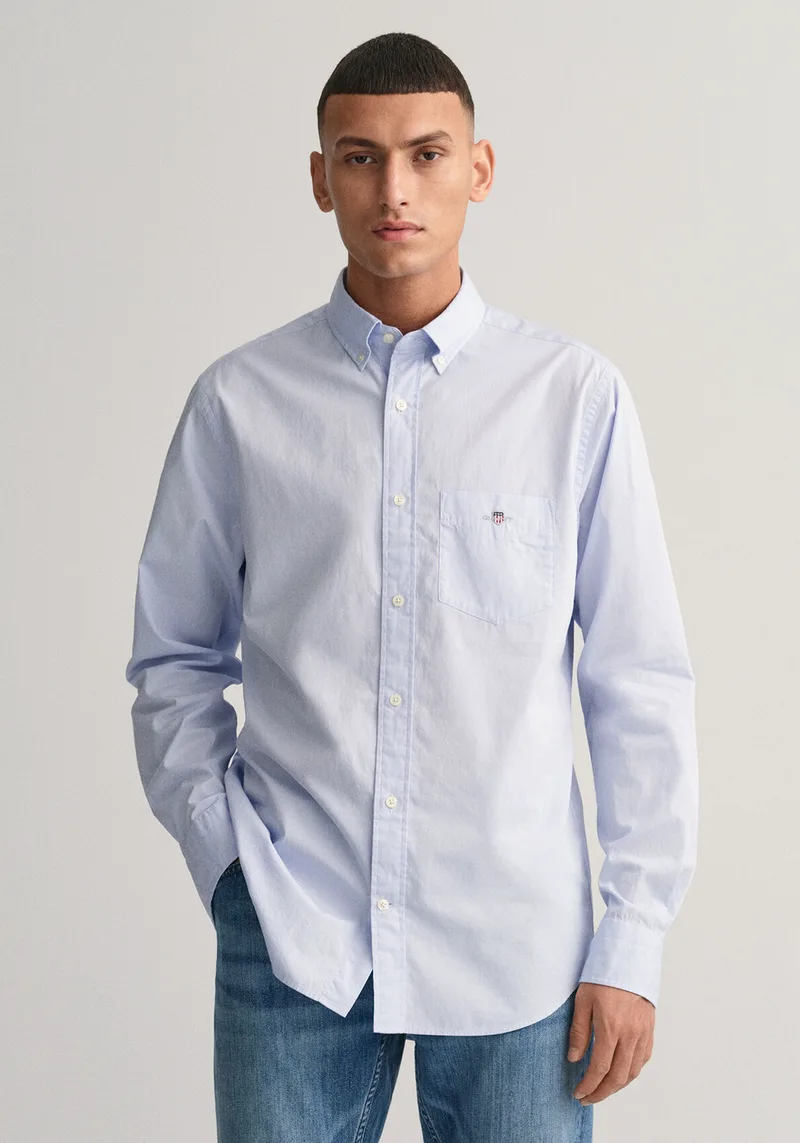 GANT Πουκάμισο της σειράς Poplin - 3000100 455 Light Blue