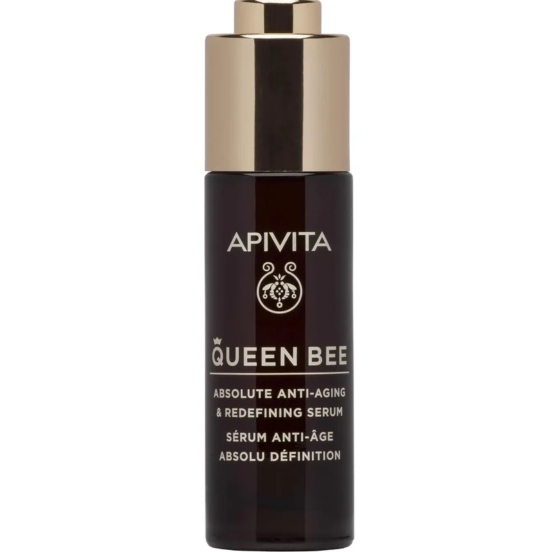 Apivita Queen Bee Absolute Anti-Aging & Redefining Serum Ορός Απόλυτης Αντιγήρανσης & Ανόρθωσης Περιγράμματος με Βασιλικό Πολτό Ελεγχόμενης Αποδέσμευσης 30ml