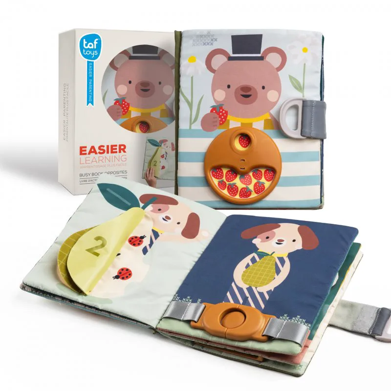 Taf Toys Fantasy Busy Book εκπαιδευτικό βιβλίο δραστηριοτήτων με έντονα χρώματα 1 τμχ