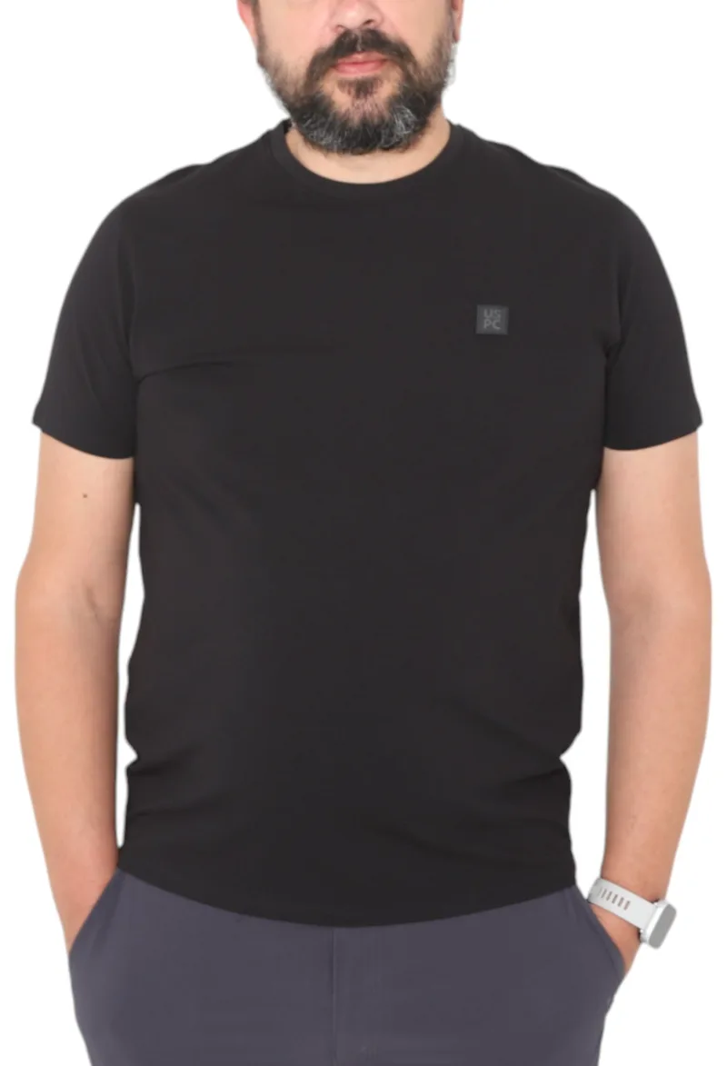 Μπλούζα Κοντομάνικη USA POLO CLUB Sleeve T-Shirt HSS25343-BLACK Ανδρικό