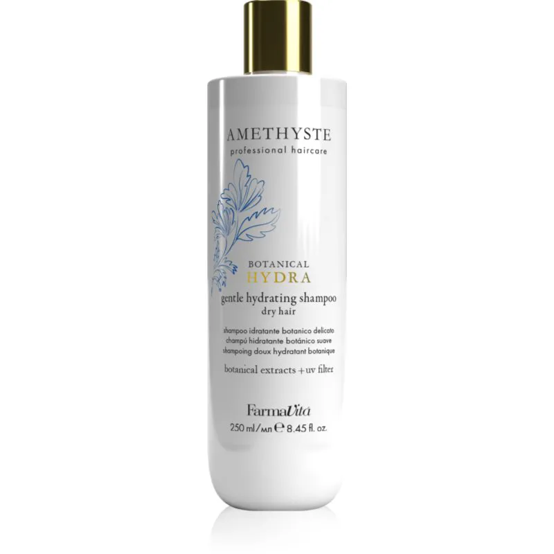 FarmaVita Amethyste Botanical Hydra ενυδατικό σαμπουάν για απαλό καθαρισμό με φίλτρο UV 250 ml