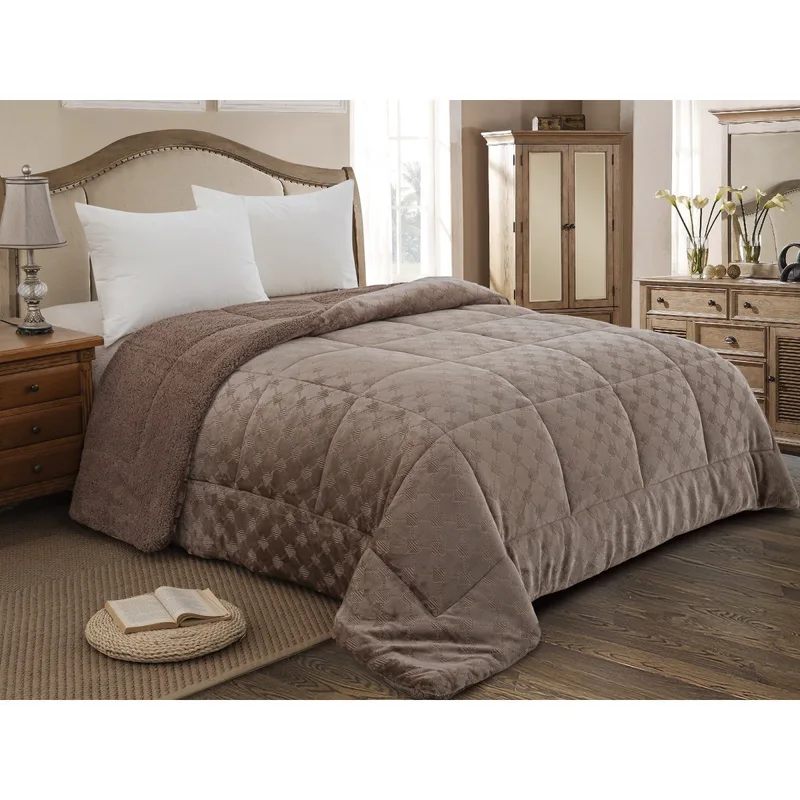 Κουβερτοπαπλωμα Μονο 160x240 Adam Home (825) Brown