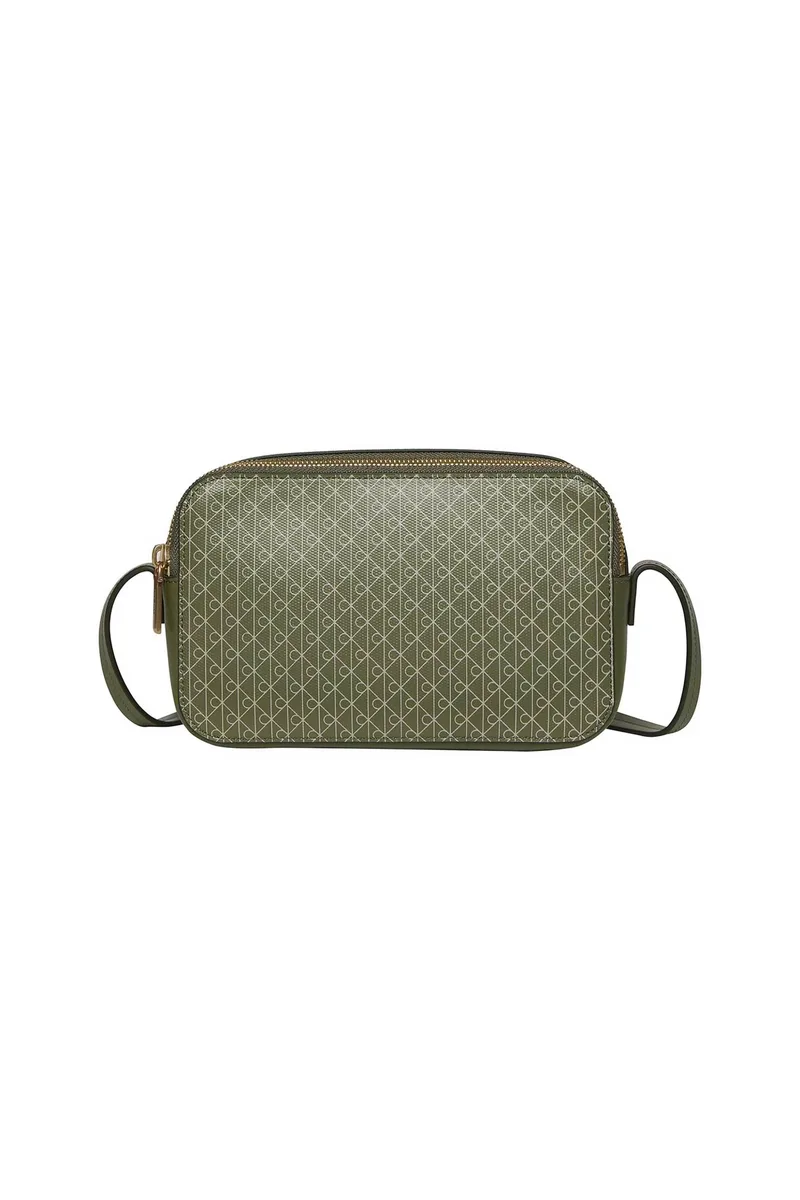 Calvin Klein Jeans γυναικεία τσάντα crossbody με all-over logo print - LV04F3268G Λαδί