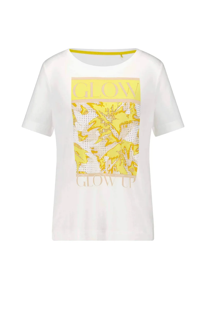 Gerry Weber γυναικείο T-shirt με all-over print - 570371-35003 Λευκό
