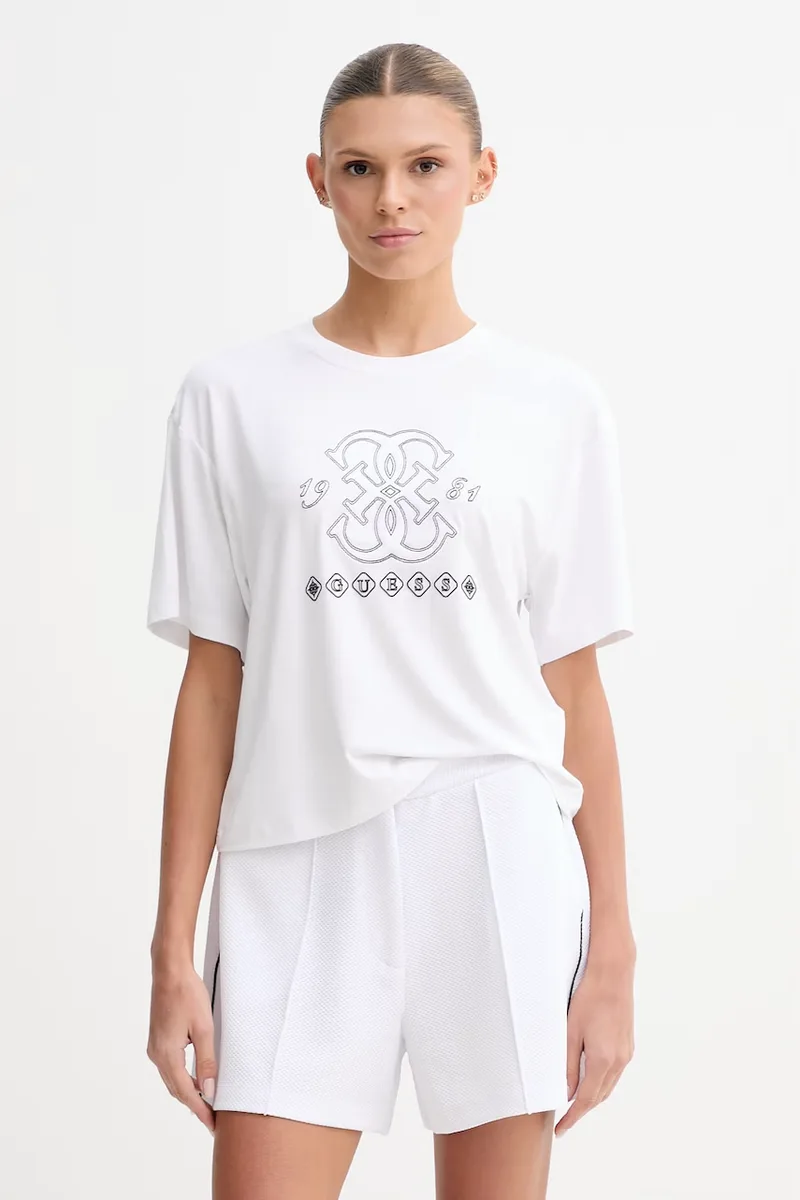 Guess t-shirt γυναικείο από βισκόζη GABI
