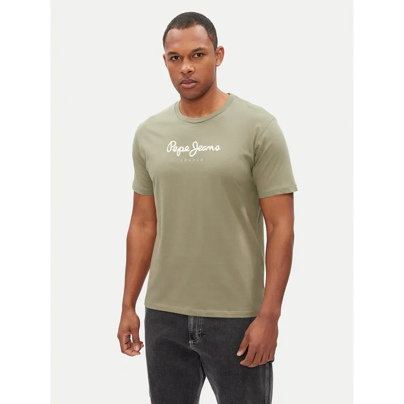 Pepe Jeans T-Shirt Eggo N PM508208 Πράσινο Regular Fit