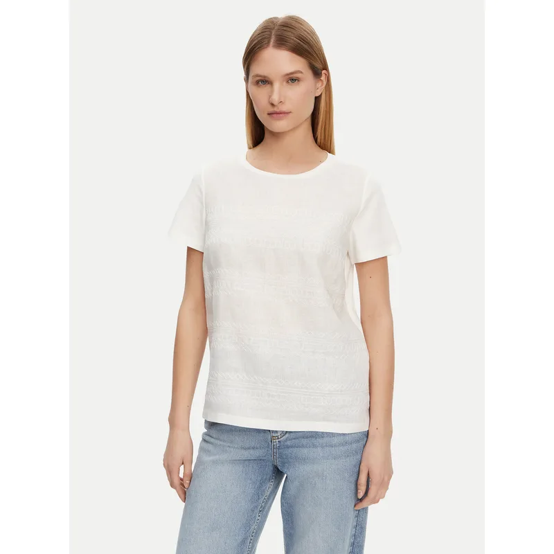 Weekend Max Mara T-Shirt Bondeno 2515941112 Λευκό Regular Fit