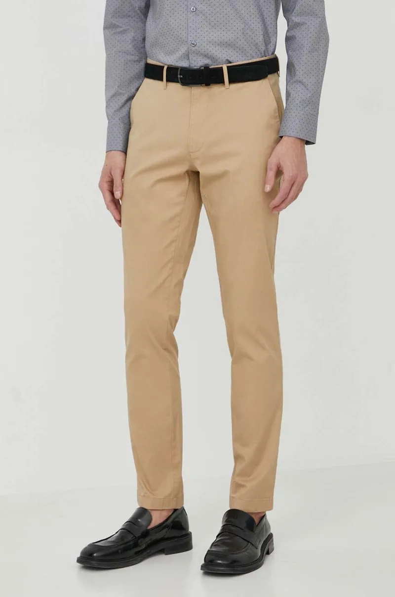 Michael Kors Παντελόνι chino ανδρικό με βαμβάκι