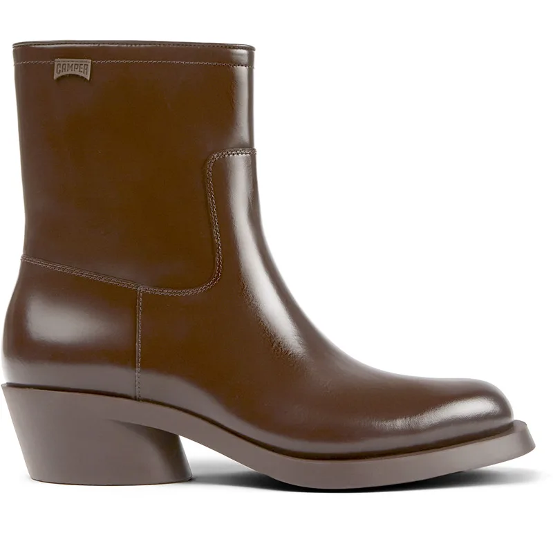 CAMPER Bonnie - Μποτάκια Για Γυναικεία - Καφέ, Μέγεθος 40, Smooth leather