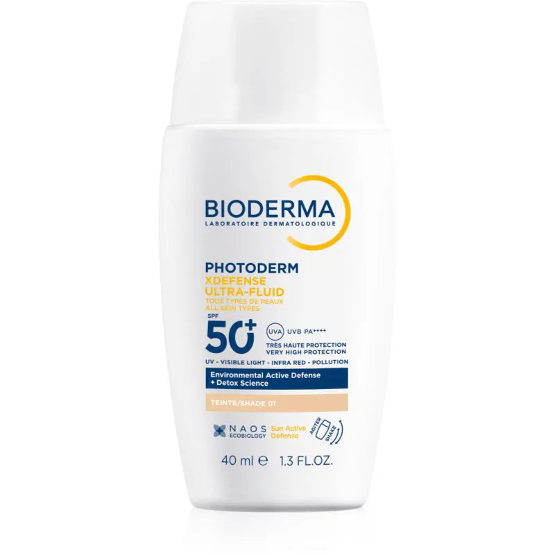 Bioderma Photoderm XDefense Tinted Προστατευτικό υγρό προσώπου με χρώμα SPF 50+ απόχρωση 01 Very Light 40 ml