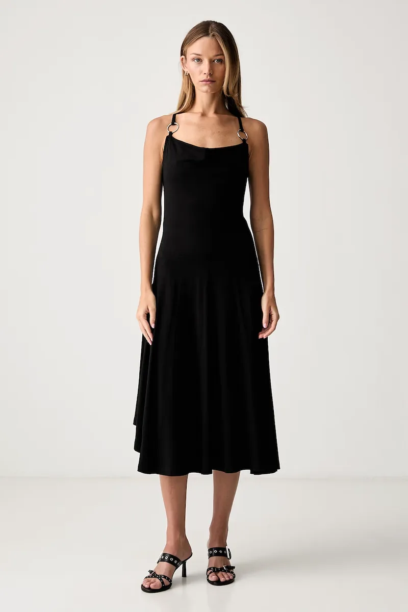 The Ragged Priest φόρεμα flared με βισκόζη
