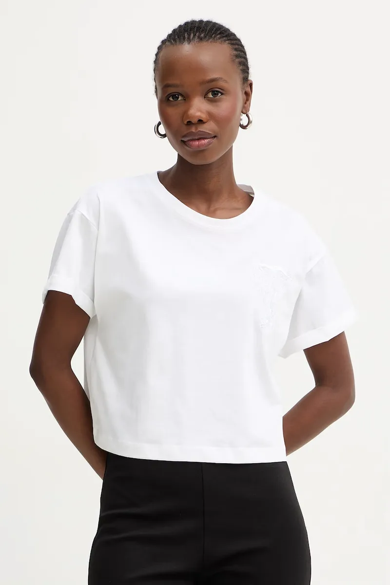 Twinset μπλουζάκι oversize γυναικείο βαμβακερό